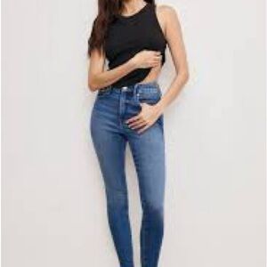 Good American Good Waist Compression Skinny Jeans Distressed Size 8/29